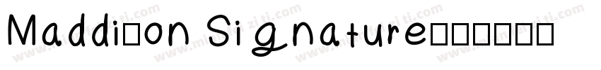 Maddison Signature字体转换